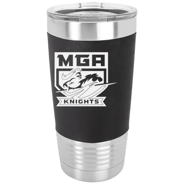 Middle Georgia State University Polar Camel 20 oz. Silicone Grip Tumbler with Standard Lid