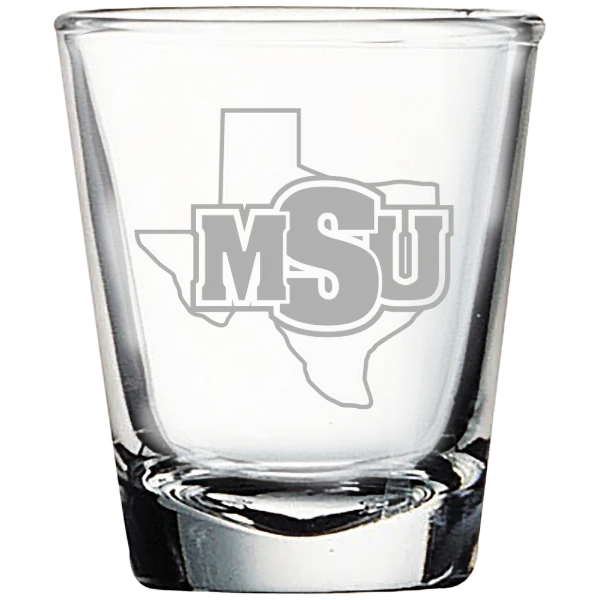 Midwestern State University Polar Camel 1.7 oz. Shot Glass