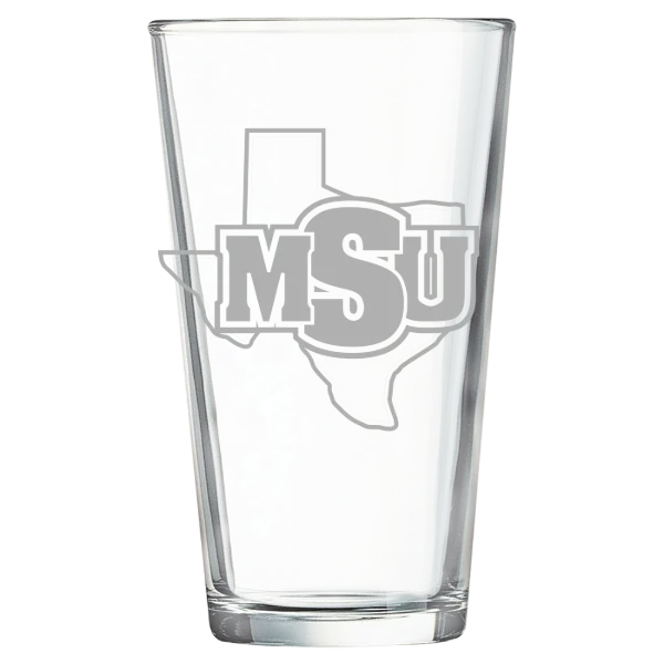 Midwestern State University Polar Camel 16 oz. Pint Mixing Glass