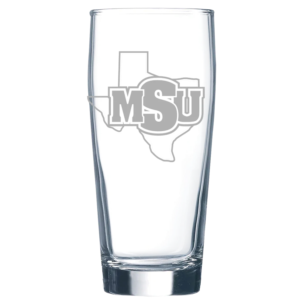 Midwestern State University Polar Camel 16 oz. Willi Becher Beer Glass