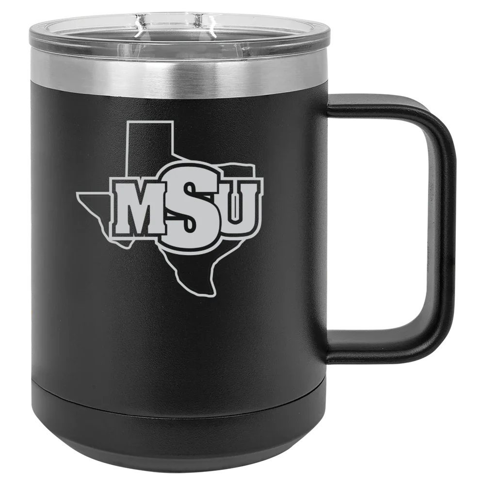 Midwestern State University Polar Camel 15 oz. Mug with Slider Lid