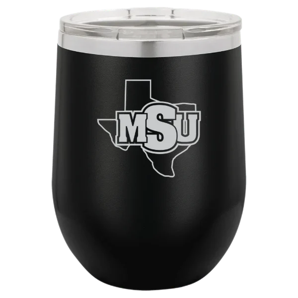 Midwestern State University Polar Camel 12 oz. Stemless Wine Tumbler