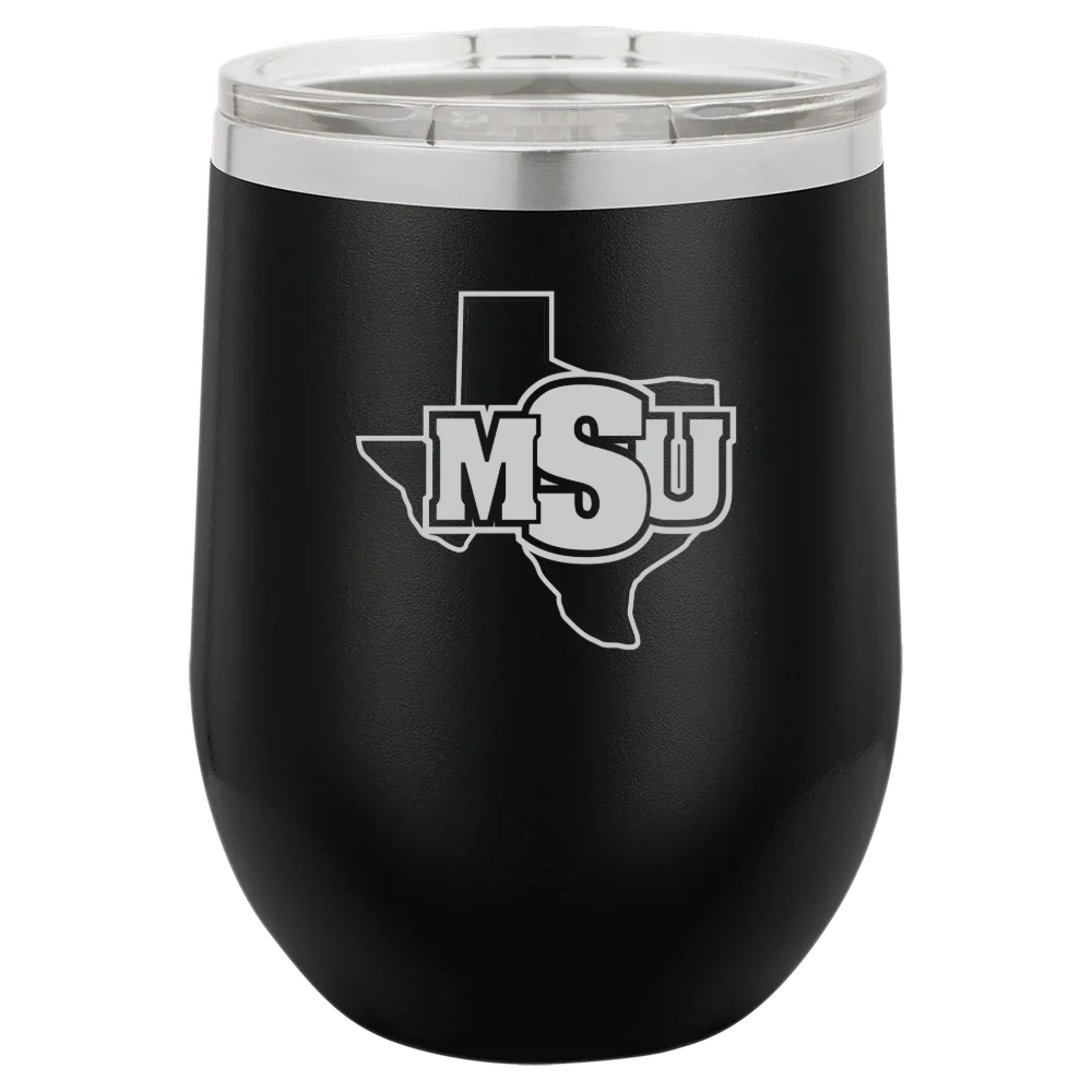 Midwestern State University Polar Camel 12 oz. Stemless Wine Tumbler