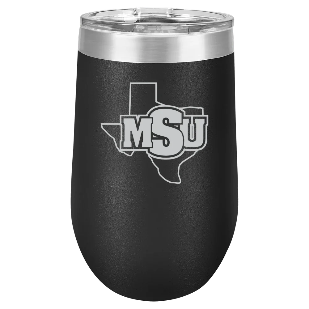 Midwestern State University Polar Camel 16 oz. Stemless Wine Tumbler