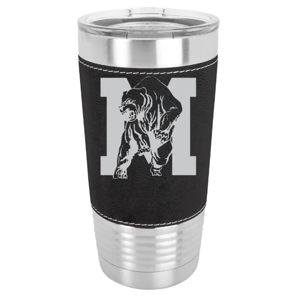 Miles College Polar Camel 20 oz. Leatherette Grip Tumbler with Standard Lid