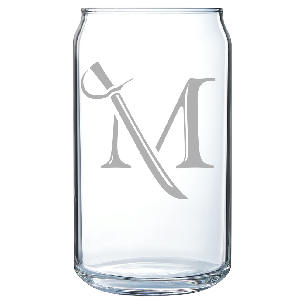 Millersville University of Pennsylvania Polar Camel 16 oz. Can Glass