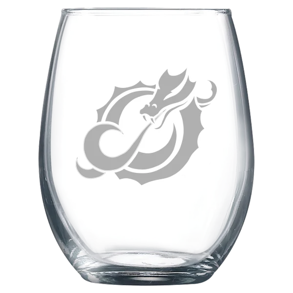 Minnesota State University Moorhead Polar Camel 9 oz. Stemless Wine Glass