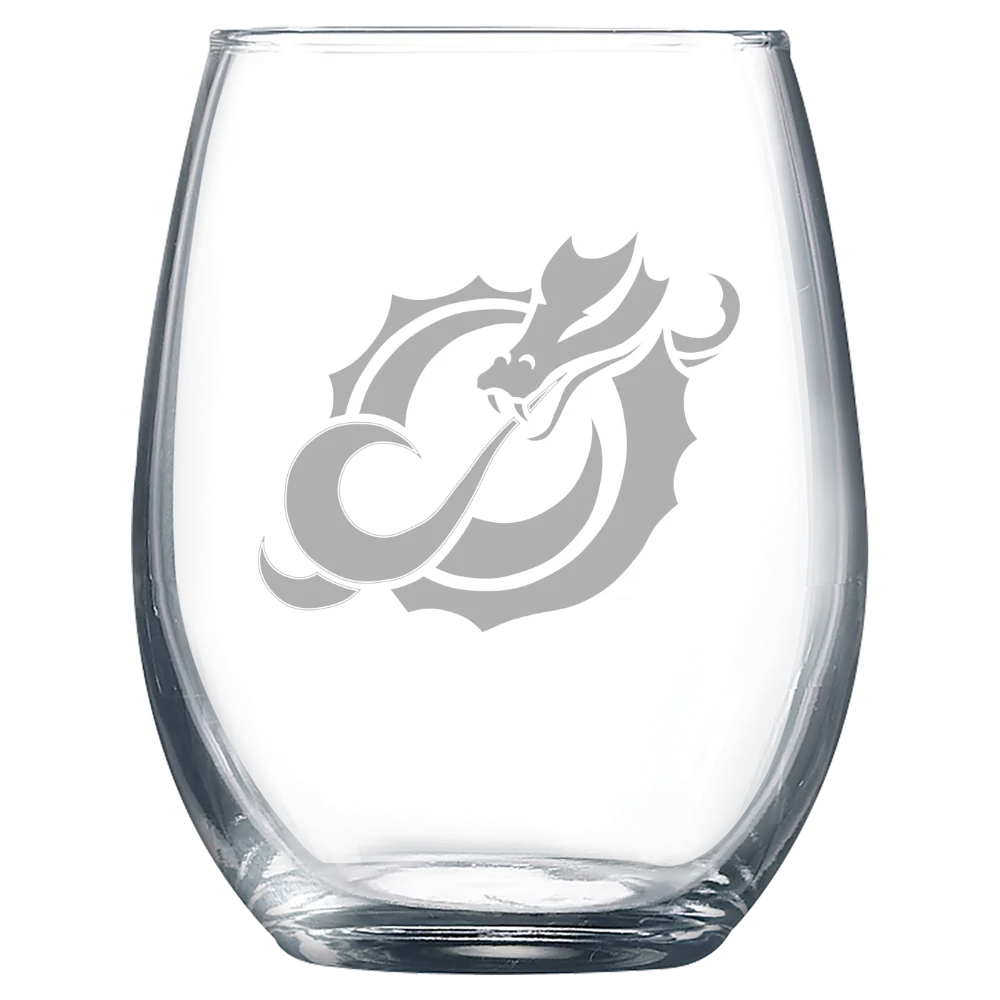 Minnesota State University Moorhead Polar Camel 9 oz. Stemless Wine Glass