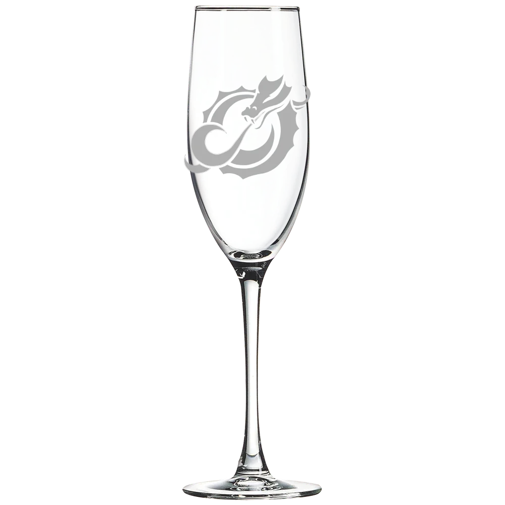Minnesota State University Moorhead Polar Camel 8 oz. Champagne Flute