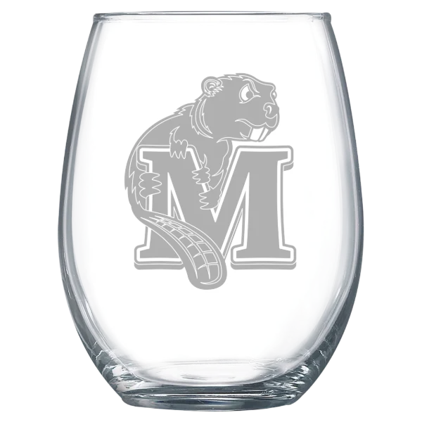Minot State University Polar Camel 15 oz. Stemless Wine Glass