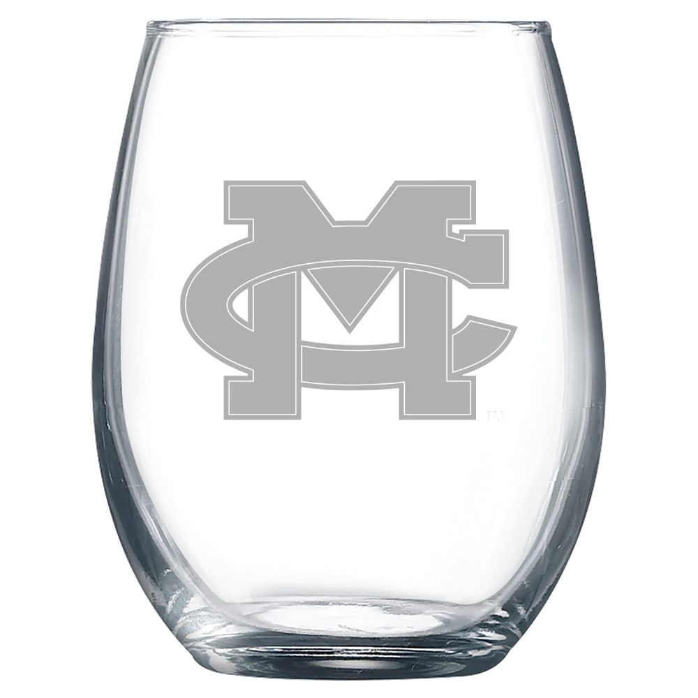 Mississippi Christian University Polar Camel 9 oz. Stemless Wine Glass