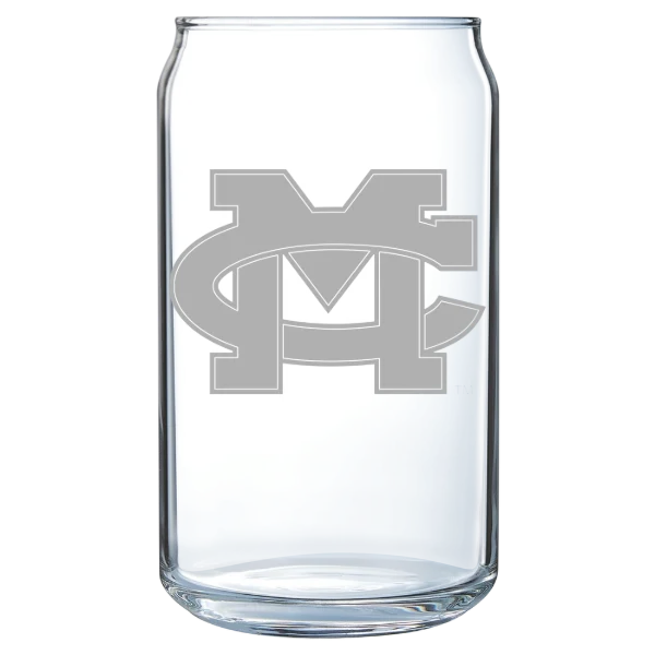 Mississippi Christian University Polar Camel 16 oz. Can Glass