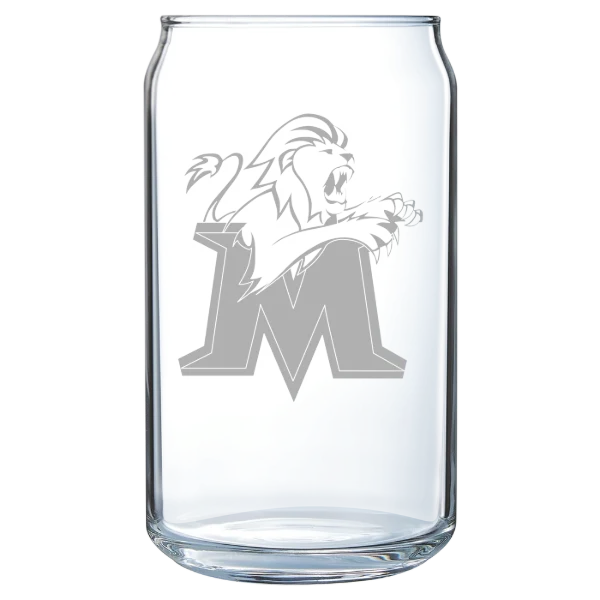 Molloy University Polar Camel 16 oz. Can Glass