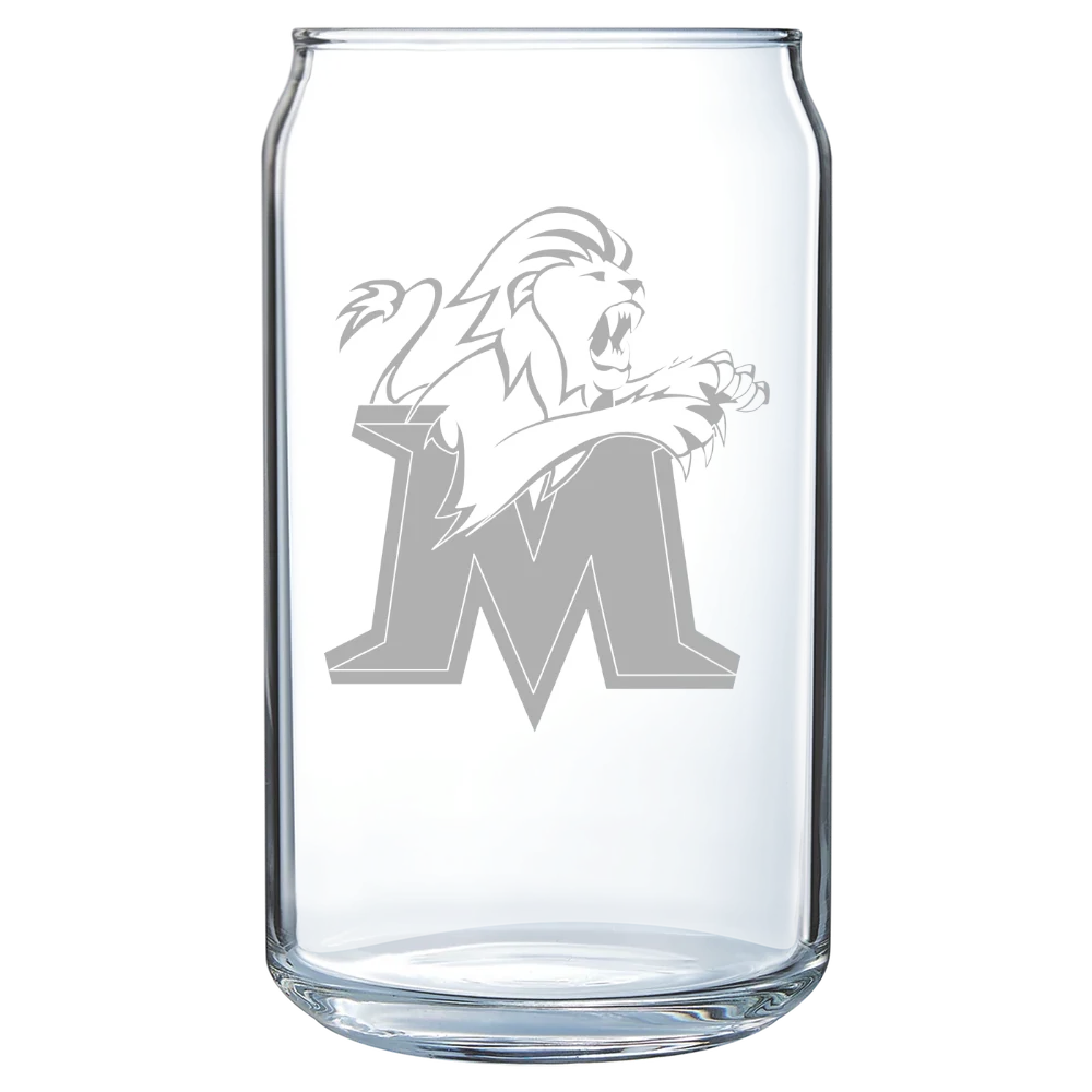 Molloy University Polar Camel 16 oz. Can Glass