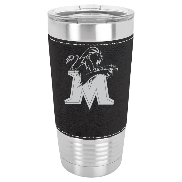 Molloy University Polar Camel 20 oz. Leatherette Grip Tumbler with Standard Lid