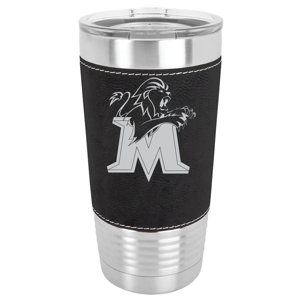 Molloy University Polar Camel 20 oz. Leatherette Grip Tumbler with Standard Lid
