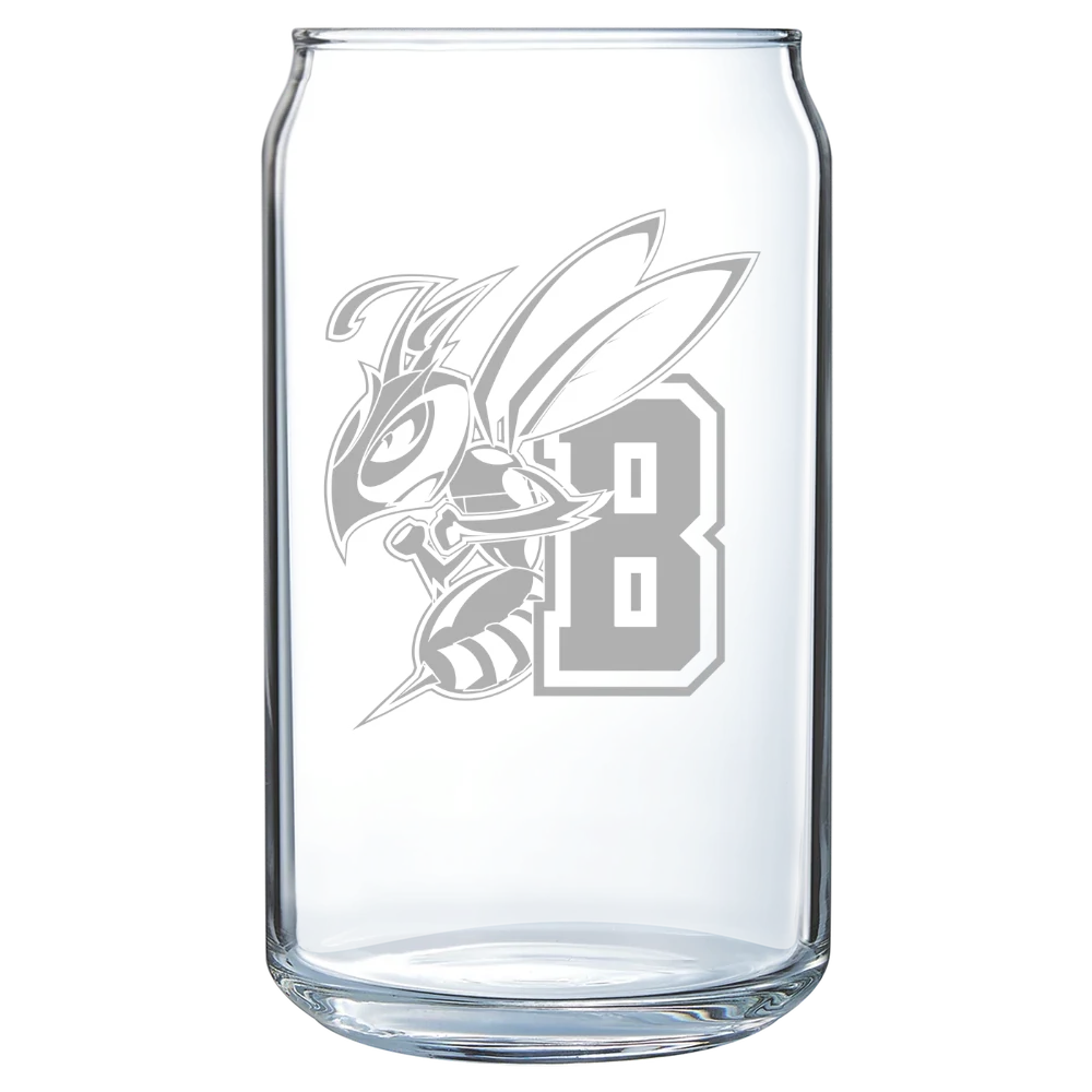 Montana State University Billings Polar Camel 16 oz. Can Glass