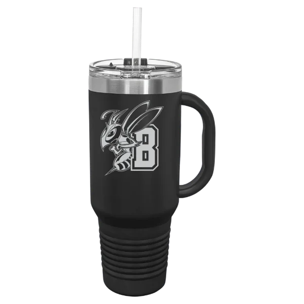 Montana State University Billings Polar Camel 40 oz. Travel Mug with Snap Lid & Straw