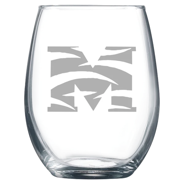 Morehouse College Polar Camel 9 oz. Stemless Wine Glass
