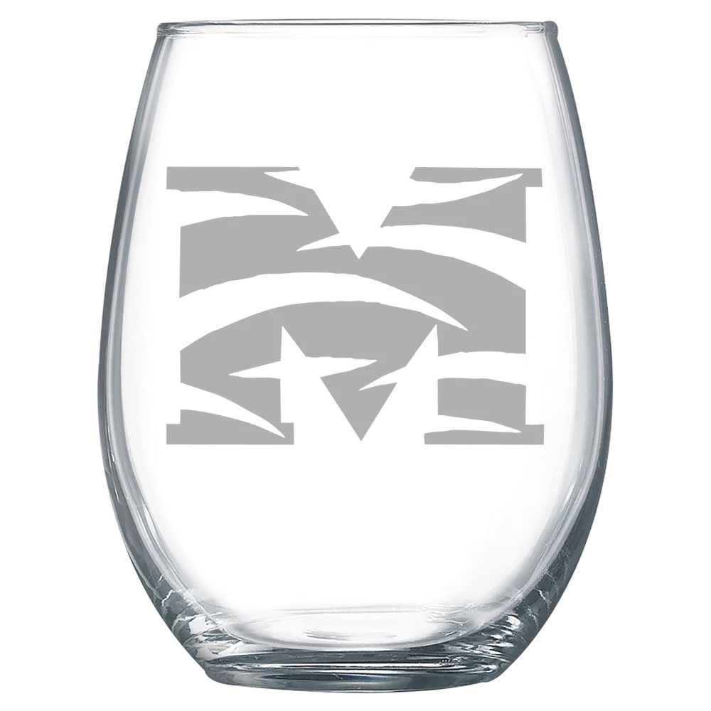 Morehouse College Polar Camel 15 oz. Stemless Wine Glass