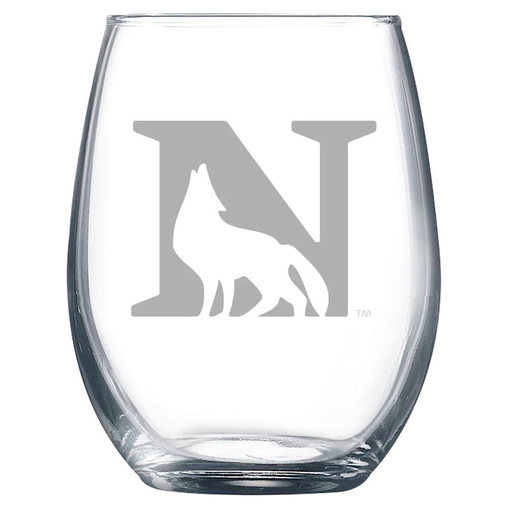 Newberry College Polar Camel 9 oz. Stemless Wine Glass