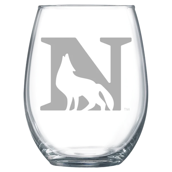 Newberry College Polar Camel 15 oz. Stemless Wine Glass