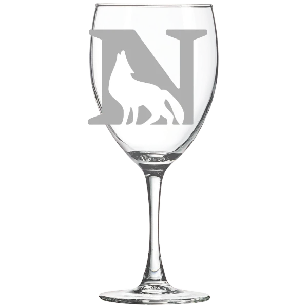 Newberry College Polar Camel 10 1/2 oz. Wine Glass