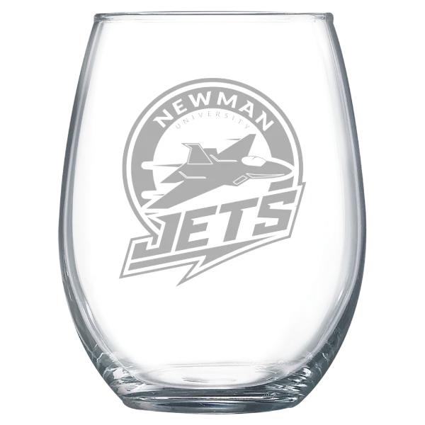 Newman University Polar Camel 15 oz. Stemless Wine Glass