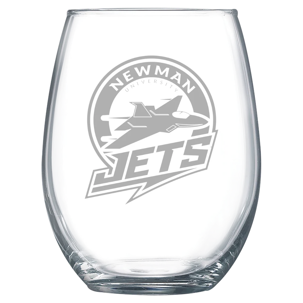 Newman University Polar Camel 15 oz. Stemless Wine Glass