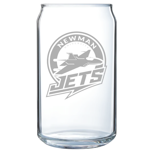 Newman University Polar Camel 16 oz. Can Glass