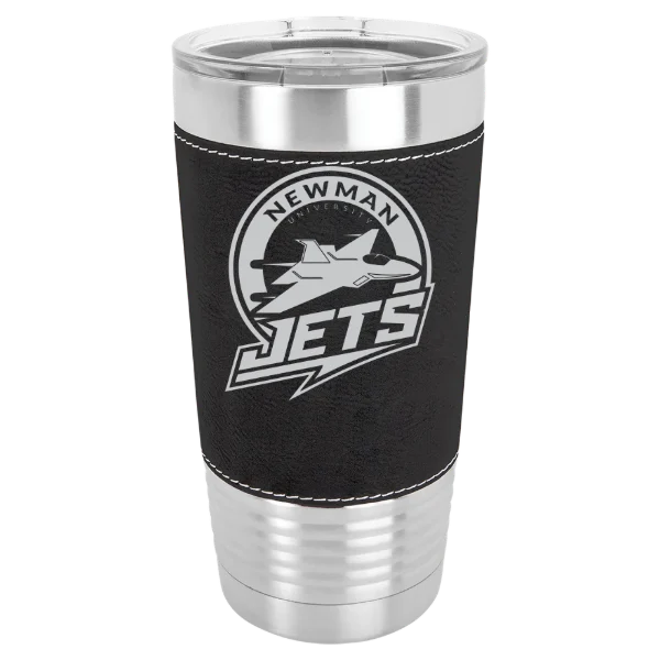 Newman University Polar Camel 20 oz. Leatherette Grip Tumbler with Standard Lid
