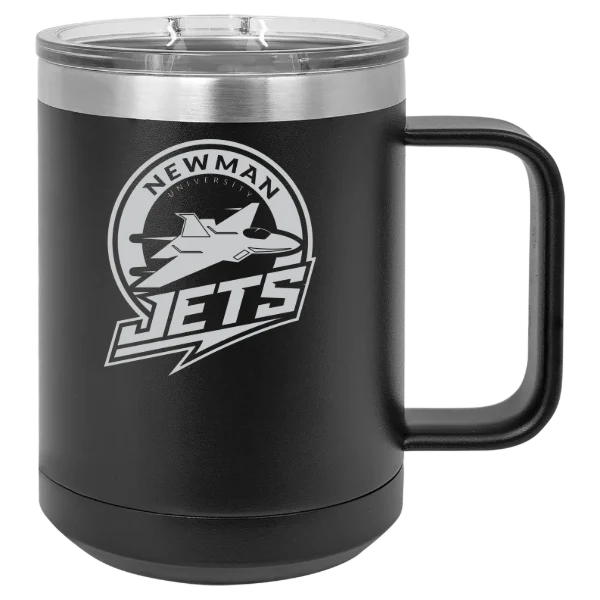 Newman University Polar Camel 15 oz. Mug with Slider Lid