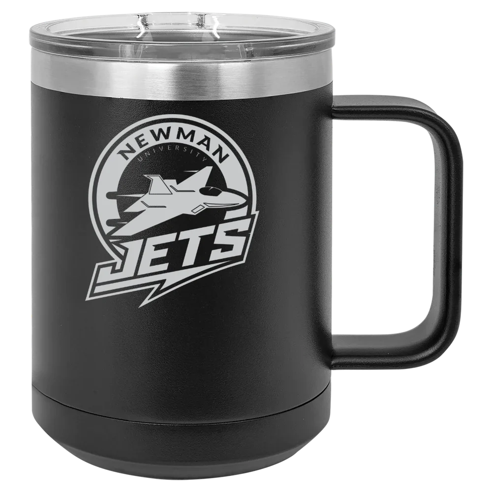Newman University Polar Camel 15 oz. Mug with Slider Lid