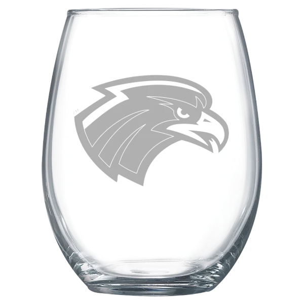 Northeastern State University Polar Camel 15 oz. Stemless Wine Glass