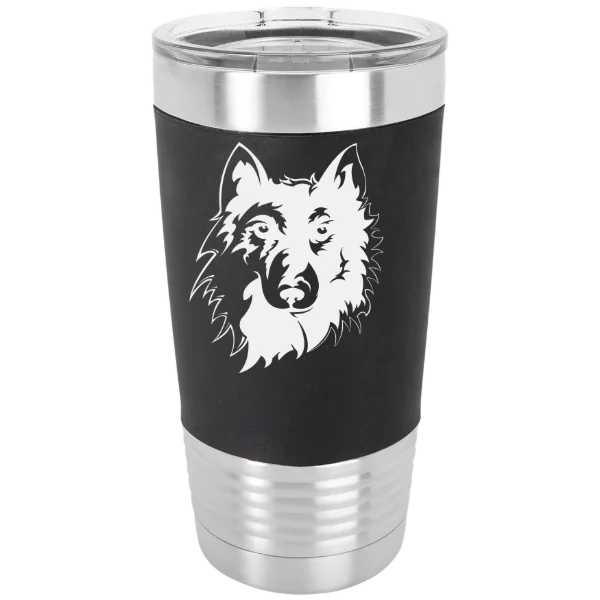 Northern State University Polar Camel 20 oz. Silicone Grip Tumbler with Standard Lid