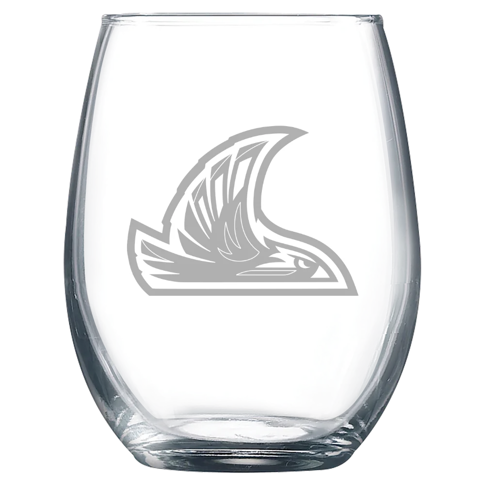 Northwest Nazarene University Polar Camel 9 oz. Stemless Wine Glass