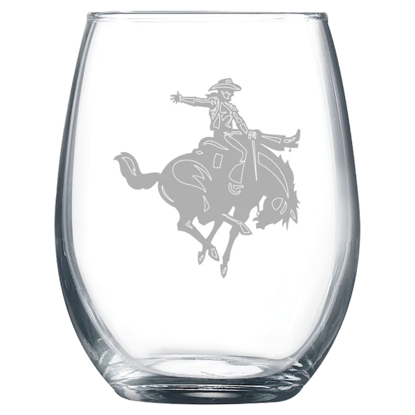 Northwestern Oklahoma State University Polar Camel 9 oz. Stemless Wine Glass