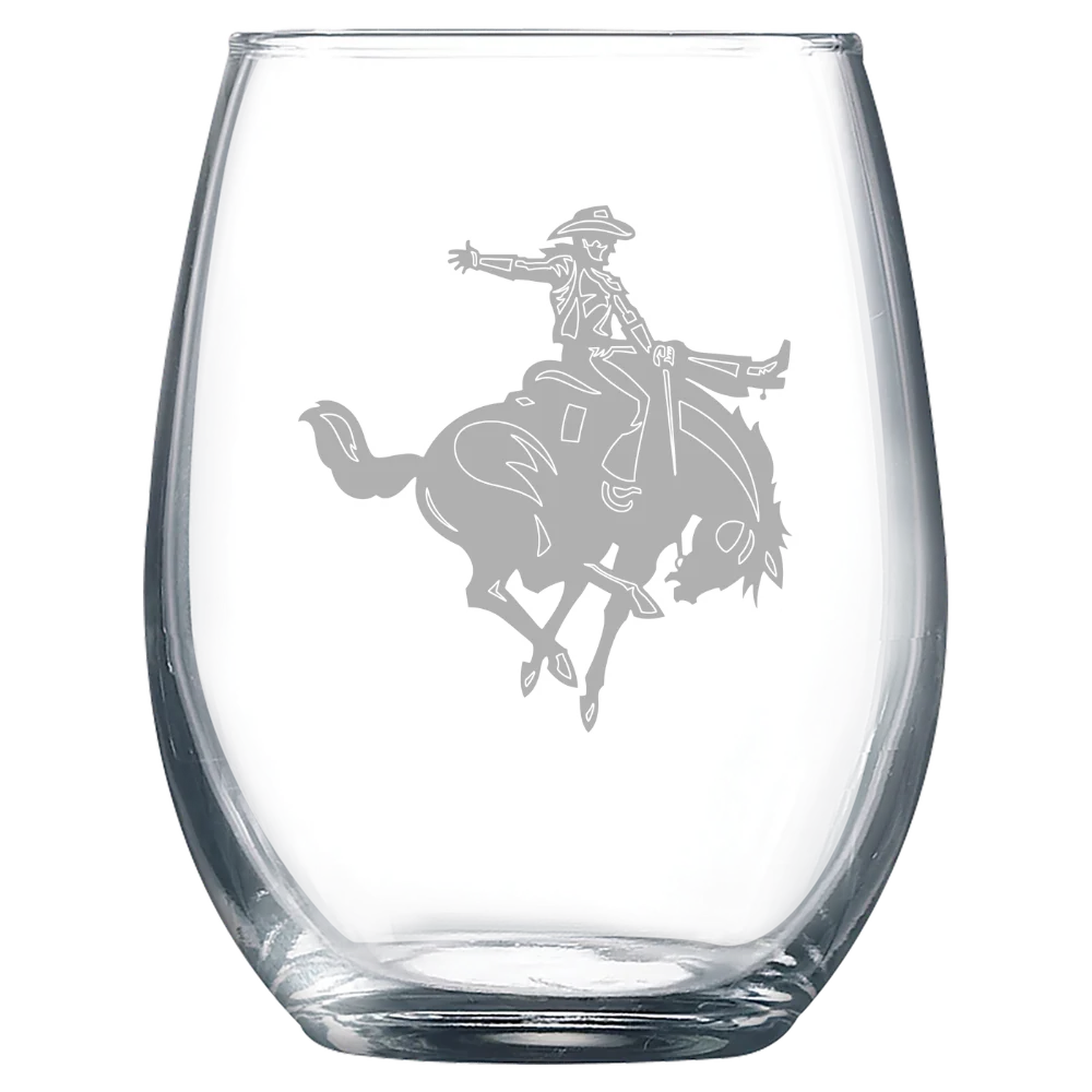 Northwestern Oklahoma State University Polar Camel 9 oz. Stemless Wine Glass