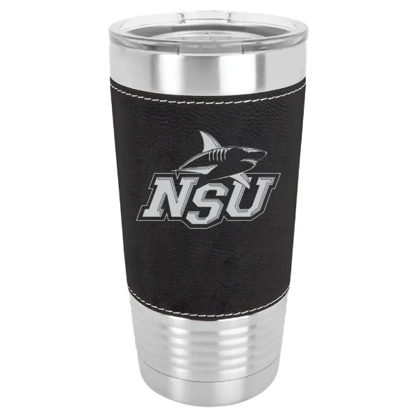Nova Southeastern University Polar Camel 20 oz. Leatherette Grip Tumbler with Standard Lid
