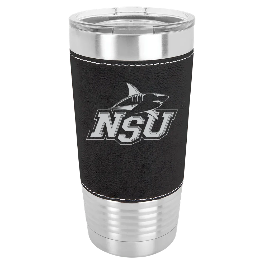 Nova Southeastern University Polar Camel 20 oz. Leatherette Grip Tumbler with Standard Lid