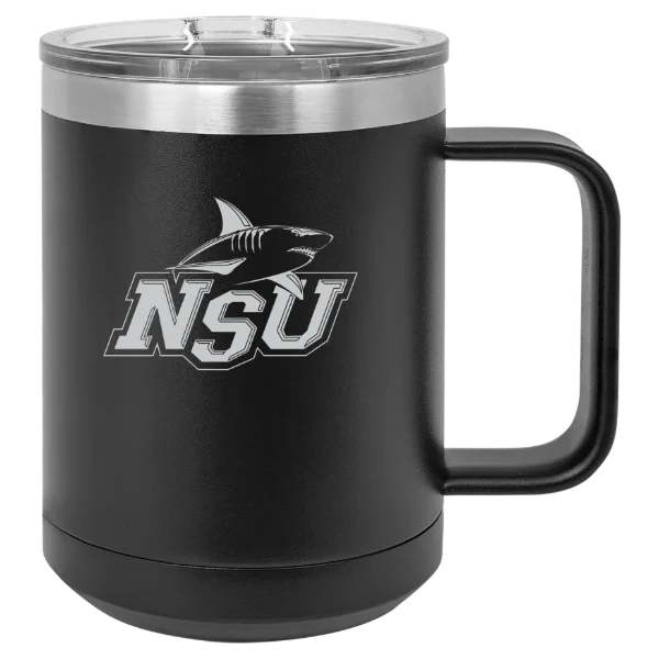 Nova Southeastern University Polar Camel 15 oz. Mug with Slider Lid