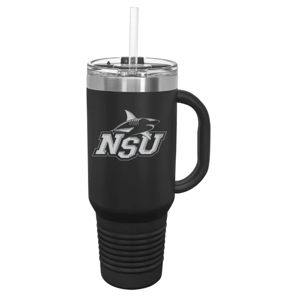 Nova Southeastern University Polar Camel 40 oz. Travel Mug with Snap Lid & Straw
