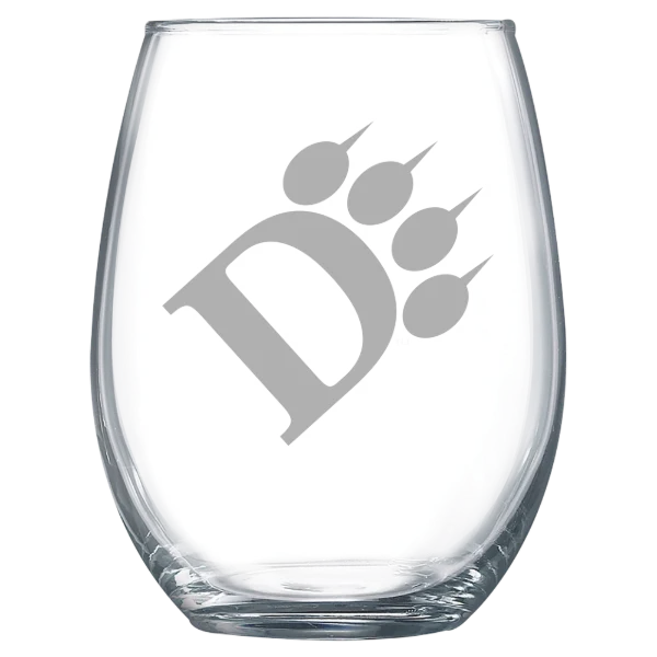 Ohio Dominican University Polar Camel 15 oz. Stemless Wine Glass