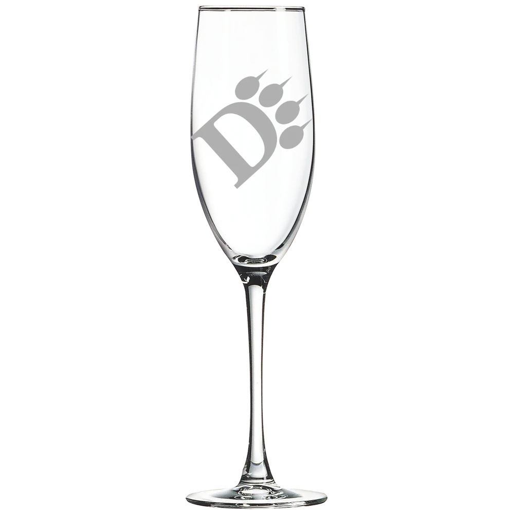 Ohio Dominican University Polar Camel 8 oz. Champagne Flute