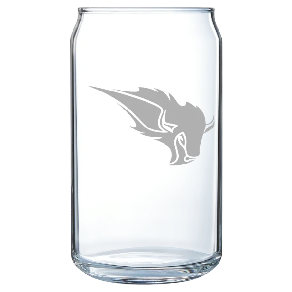 Oklahoma Baptist University Polar Camel 16 oz. Can Glass