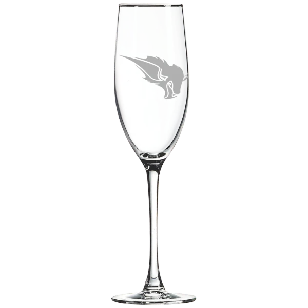 Oklahoma Baptist University Polar Camel 8 oz. Champagne Flute