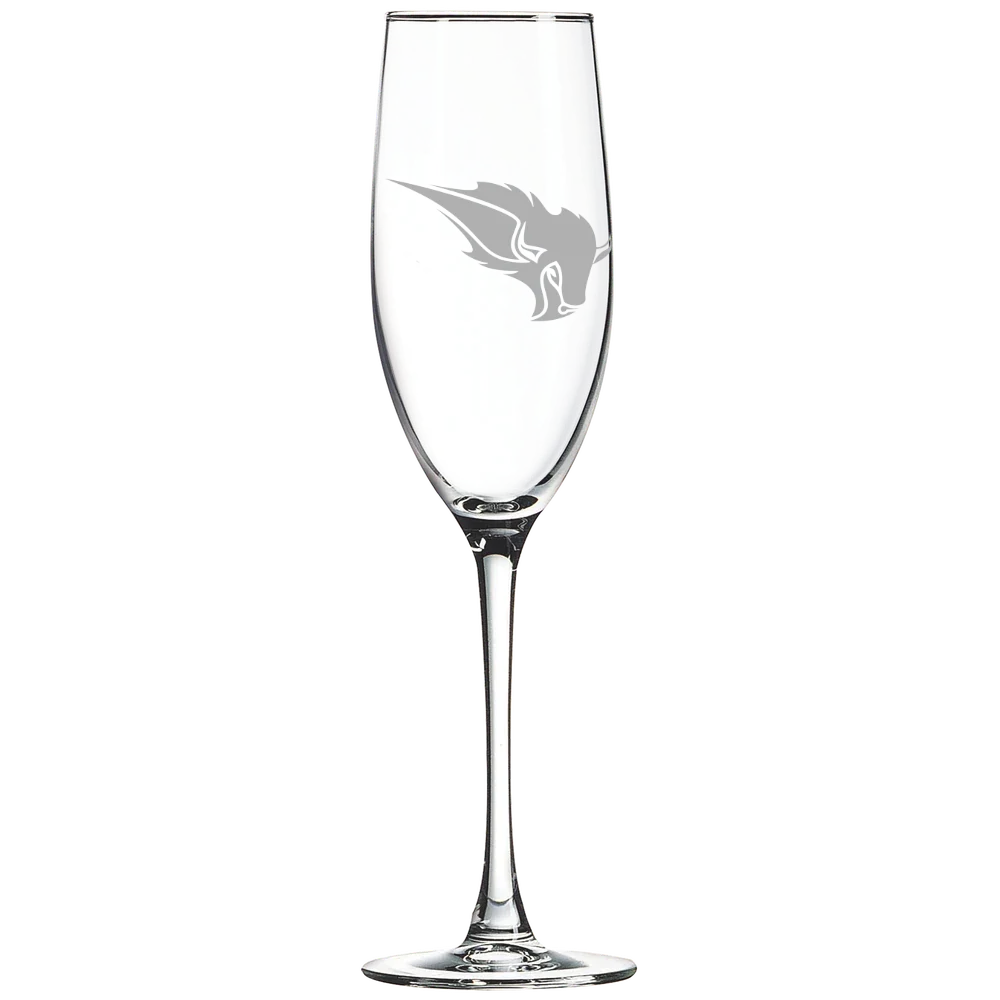Oklahoma Baptist University Polar Camel 8 oz. Champagne Flute