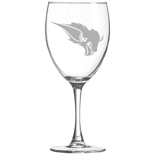 Oklahoma Baptist University Polar Camel 10 1/2 oz. Wine Glass