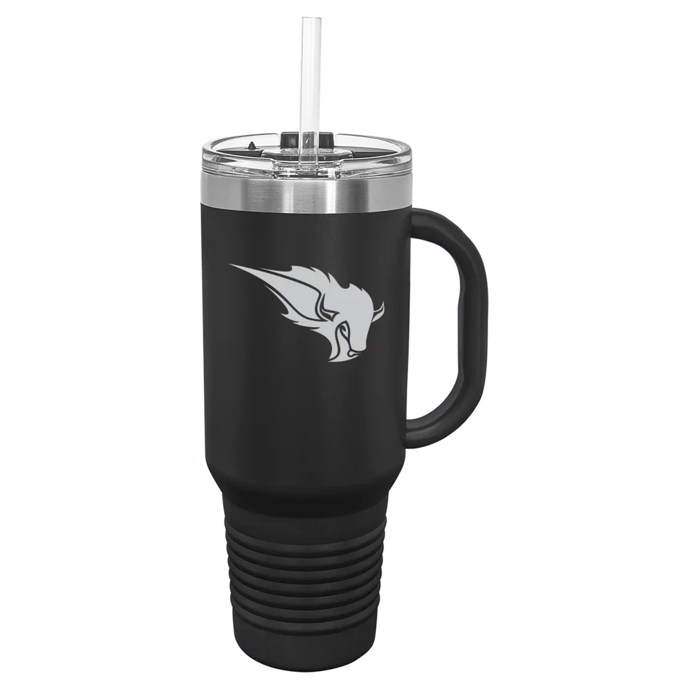 Oklahoma Baptist University Polar Camel 40 oz. Travel Mug with Snap Lid & Straw