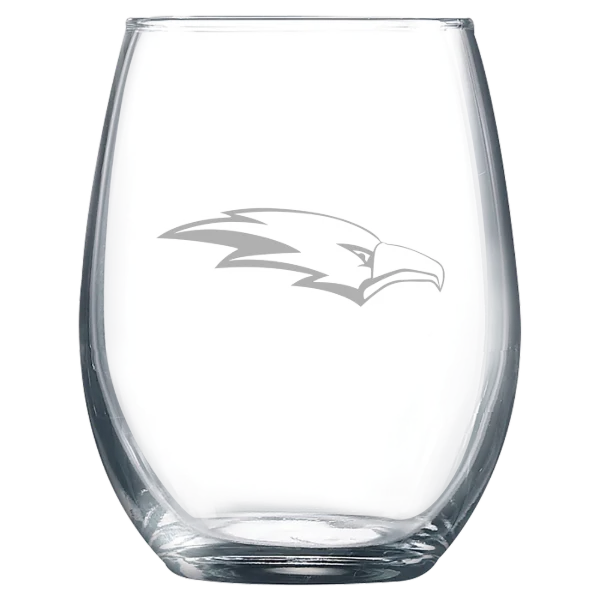Oklahoma Christian University Polar Camel 9 oz. Stemless Wine Glass